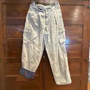Red Head 34x29 vintage flannel lined khaki chino Cargo Pants cotton heavy duty